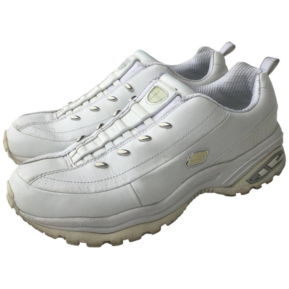 Skechers Sport Premium Premix Leather Slip On Sneaker SN1704 Womens White 10 - Picture 6 of 10